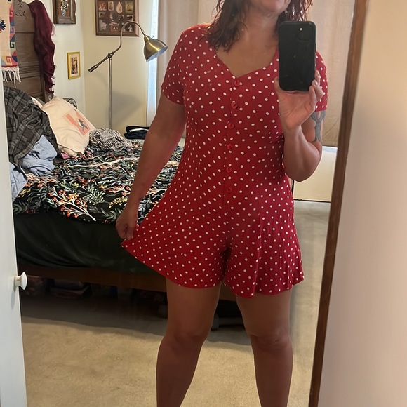 90’s New York Style Polka Dot Romper - Picture 14 of 15